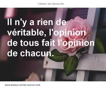 Citations Démocrite