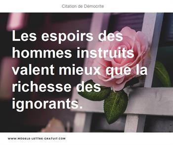 Citations Démocrite