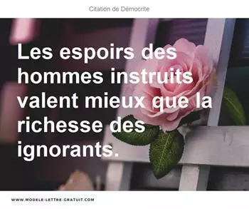 Citations Démocrite