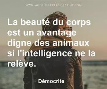 Citation de Démocrite