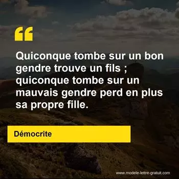 Citation Démocrite