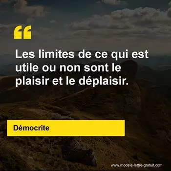 Citation Démocrite