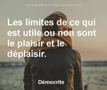 Citation de Démocrite