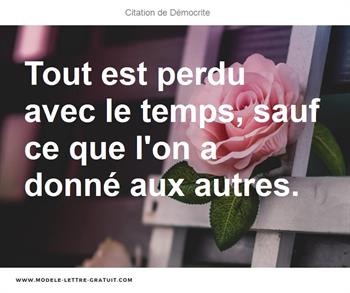 Citations Démocrite