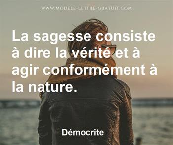 Citation de Démocrite