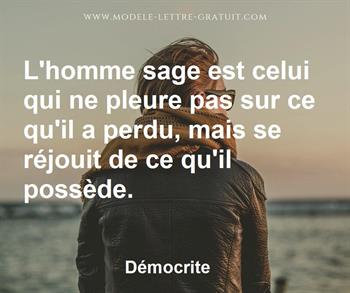 Citation de Démocrite