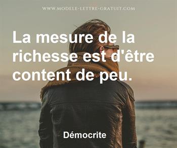 Citation de Démocrite