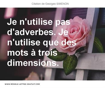 Citations Georges SIMENON