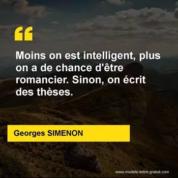 Citation Georges SIMENON