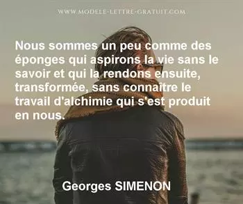 Citation de Georges SIMENON