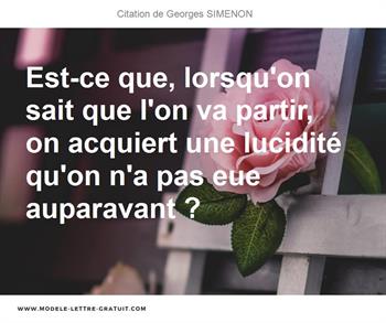 Citations Georges SIMENON