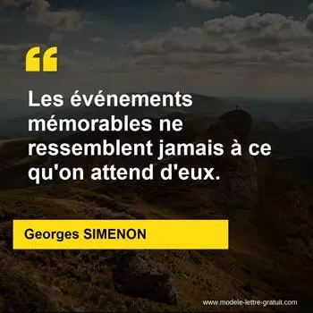 Citation Georges SIMENON