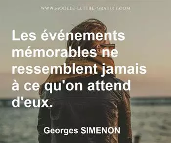Citation de Georges SIMENON