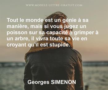 Citation de Georges SIMENON