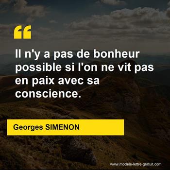 Citation Georges SIMENON