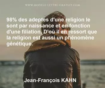 Citation de Jean-François KAHN