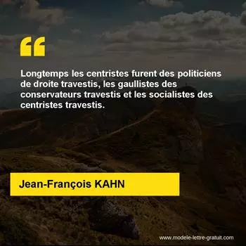 Citation Jean-François KAHN