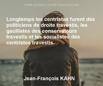 Citation de Jean-François KAHN