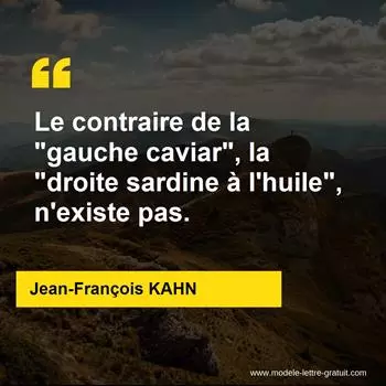 Citation Jean-François KAHN