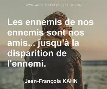 Citation de Jean-François KAHN