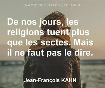 Citation de Jean-François KAHN