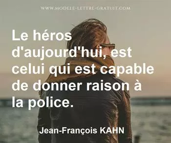 Citation de Jean-François KAHN