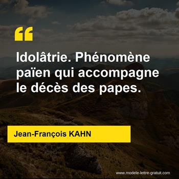 Citations Jean-François KAHN