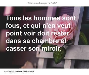 Citations Marquis de SADE