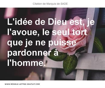 Citations Marquis de SADE
