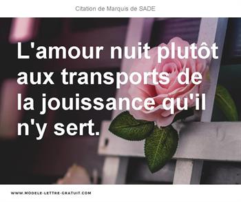 Citations Marquis de SADE