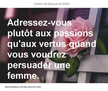 Citations Marquis de SADE
