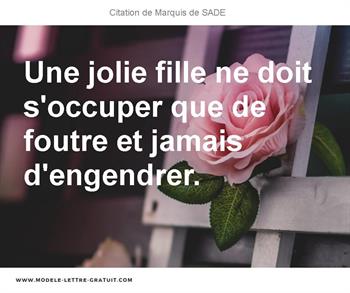 Citations Marquis de SADE
