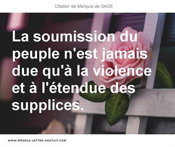 Citations Marquis de SADE