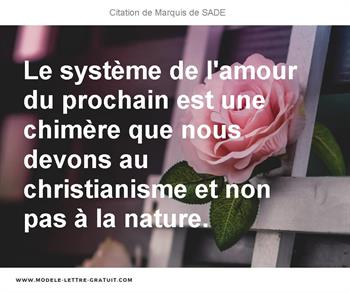 Citations Marquis de SADE