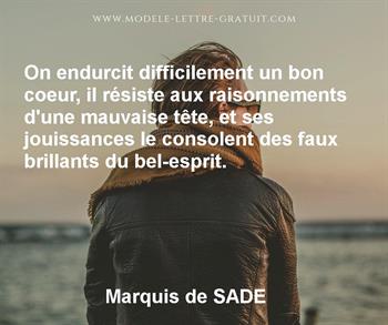 Citation de Marquis de SADE