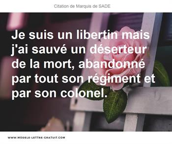 Citations Marquis de SADE