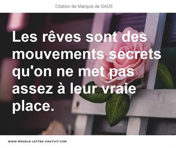 Citations Marquis de SADE