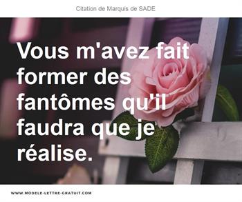 Citations Marquis de SADE