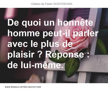 Citations Fiodor DOSTOÏEVSKI