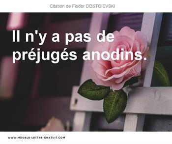 Citations Fiodor DOSTOÏEVSKI