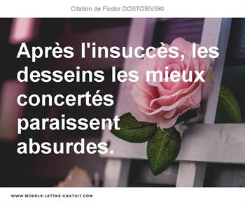 Citations Fiodor DOSTOÏEVSKI