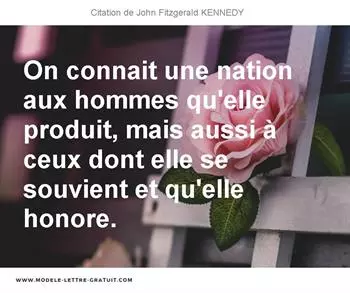 Citations John Fitzgerald KENNEDY