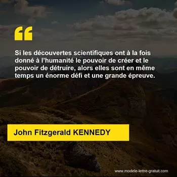 Citation John Fitzgerald KENNEDY