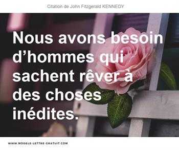 Citations John Fitzgerald KENNEDY