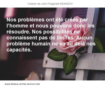 Citations John Fitzgerald KENNEDY