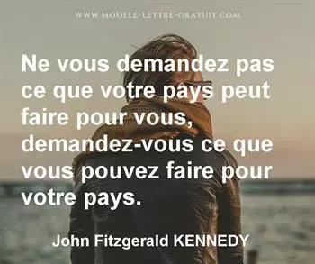 Citation de John Fitzgerald KENNEDY