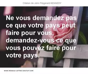 Citations John Fitzgerald KENNEDY