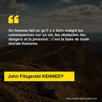 Citation de John Fitzgerald KENNEDY