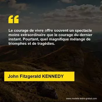 Citation John Fitzgerald KENNEDY