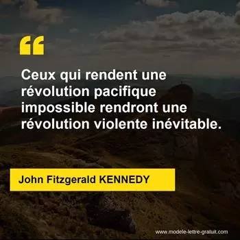 Citation John Fitzgerald KENNEDY